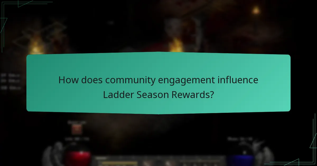 How does community engagement influence Ladder Season Rewards?
