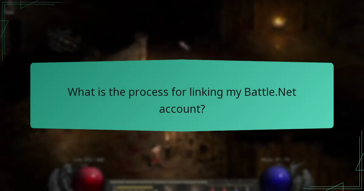 What is the process for linking my Battle.Net account?