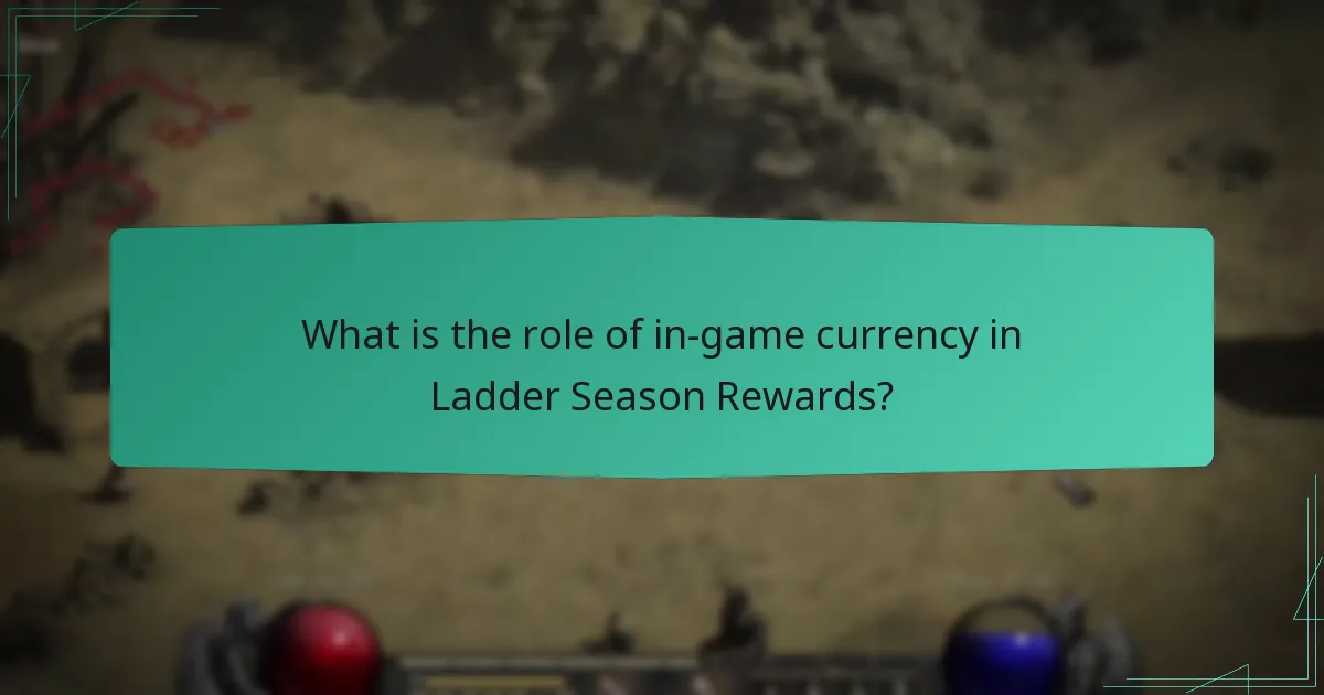 What is the role of in-game currency in Ladder Season Rewards?